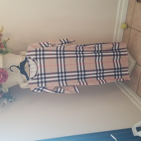 SEXY Bodycon Plaid print dress - Picture 3 of 5